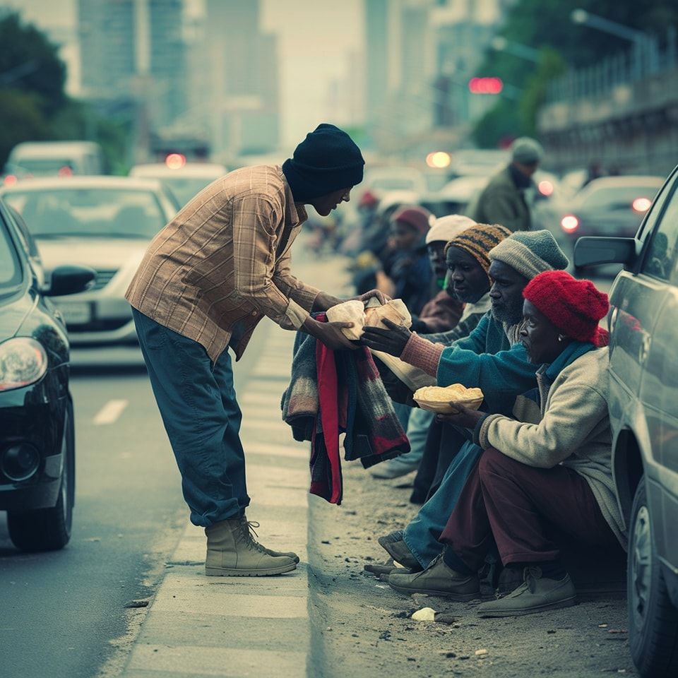 Feed a Homeless Person slide 1
